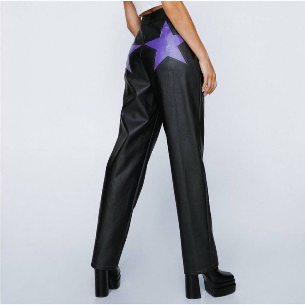 Nasty Gal Star Bum Vegan Leather Pants